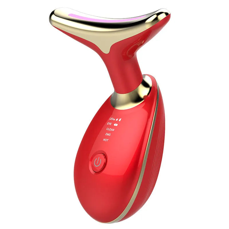 EMS thermal neck lifting massager with LED lights and microcurrent technology for skin tightening