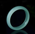 Quartz rock jade bracelet in modern simplicity style showing oil cyan light green colour