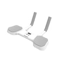 White flat support trainer with alloy aluminium frame and ABS parts, measuring 120cm by 60cm