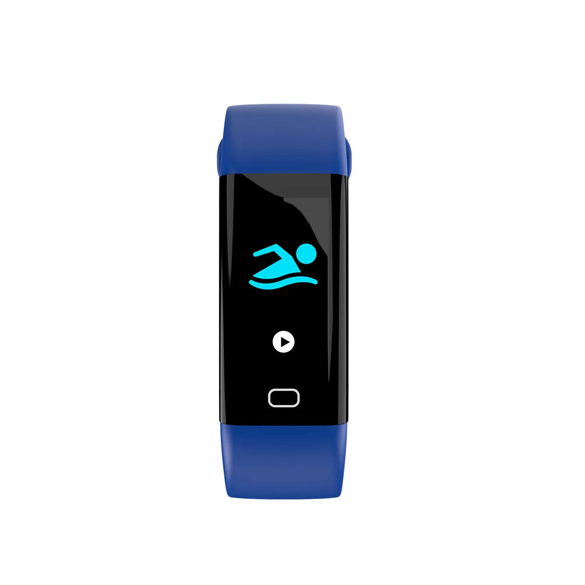 Big screen smart band fitness tracker with OLED display showing exercise metrics