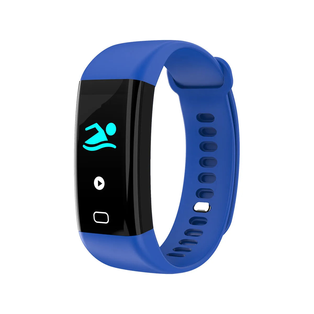 Big screen smart band fitness tracker with OLED display showing exercise metrics