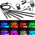 Motorcycle modified RGB light bar LED car atmosphere light with wireless remote and silicone construction