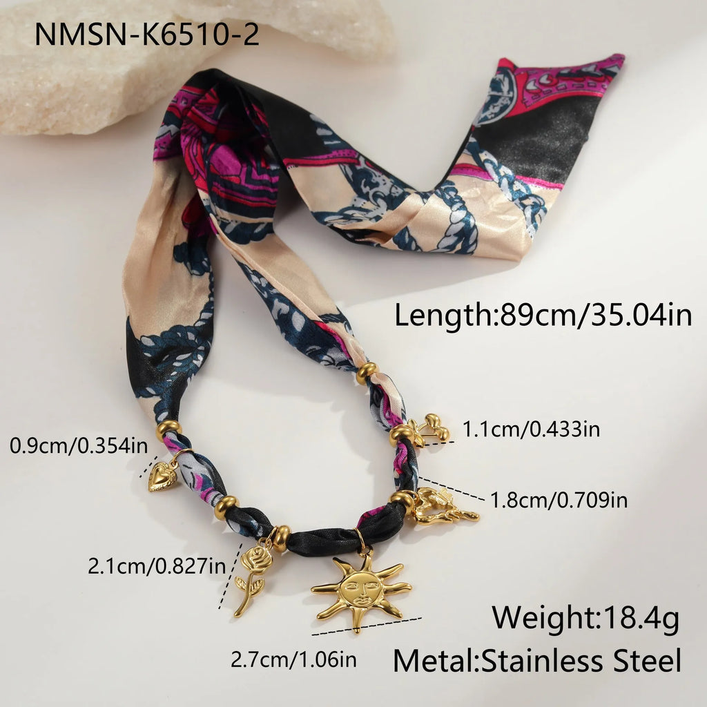 Stainless steel geometric pendant necklace and bracelet set with 18K gold-colour electroplated finish.