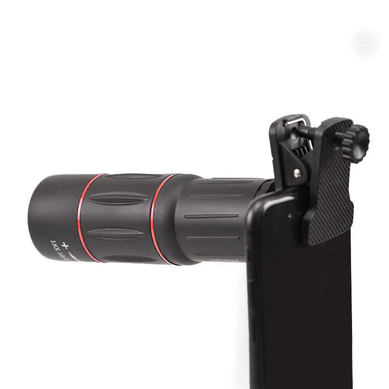 18x mobile phone telephoto lens with aluminium tripod and universal clip for Samsung smartphones