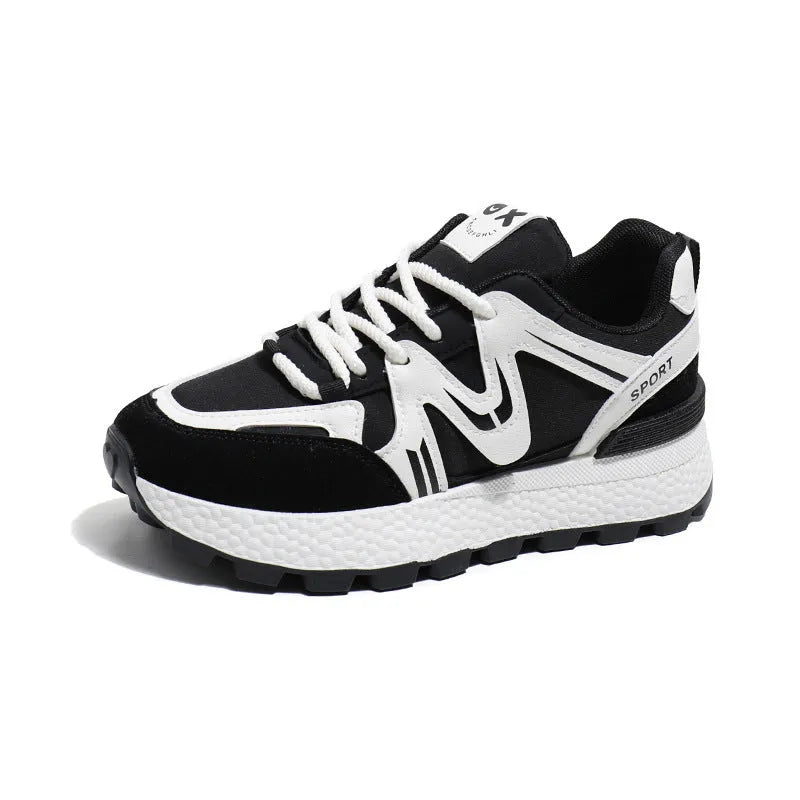 Women's grey casual lace-up shoes with round toe and flat heel on a white background.