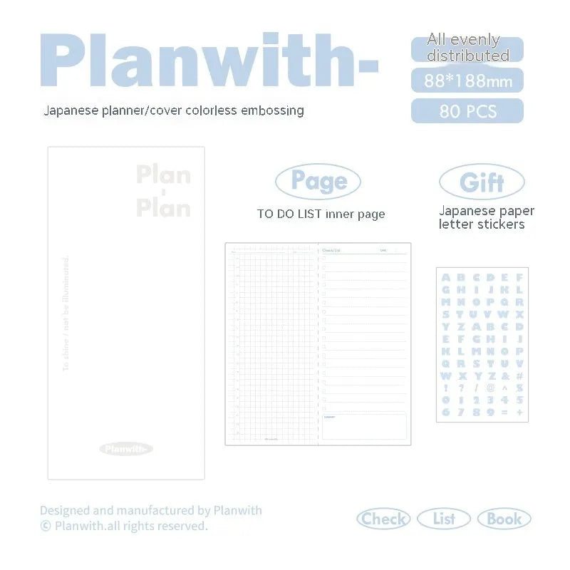 Embossed simple visual meter book with 80 pages of 100g white cow paper, showing cover colour options