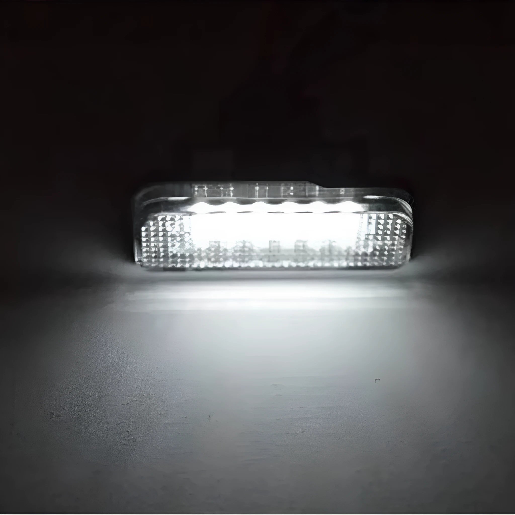 Mercedes Benz compatible LED license plate light unit with white PC housing