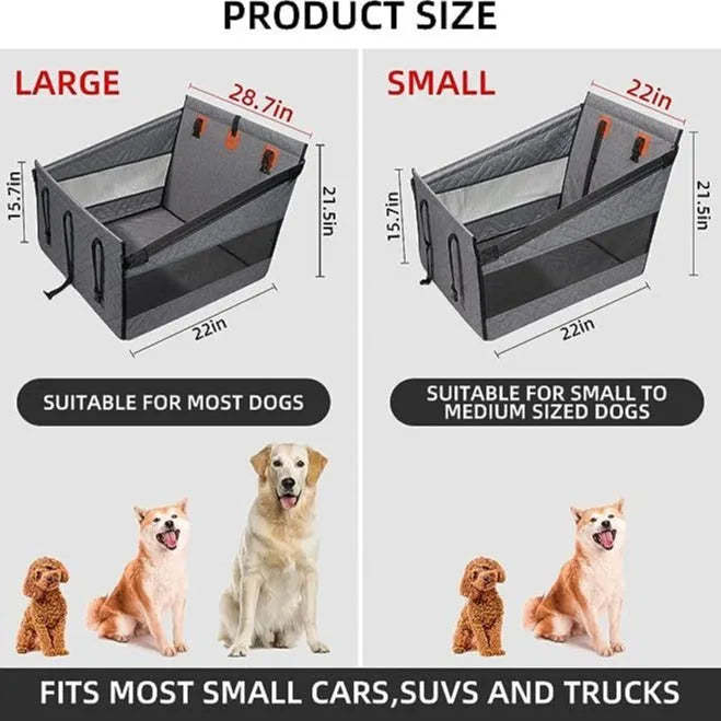Water resistant cloth dog bed with removable cover in grey colour