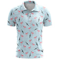 3D printed sports short sleeve t-shirt in bird eye cloth fabric with loose fit design
