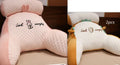 Triangle reading cushion with ergonomic backrest and cool ice bean fabric cover