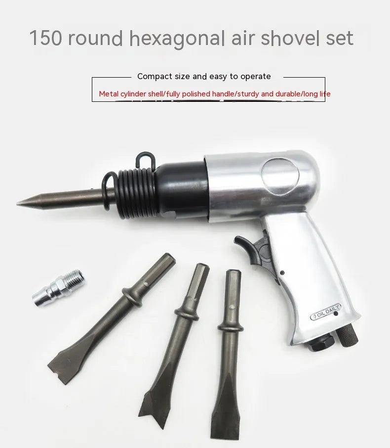 150 size air hammer tool with hexagonal and round handle options for workshop use
