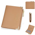 Women's PU leather wallet with multiple card slots and coin compartment in various colours