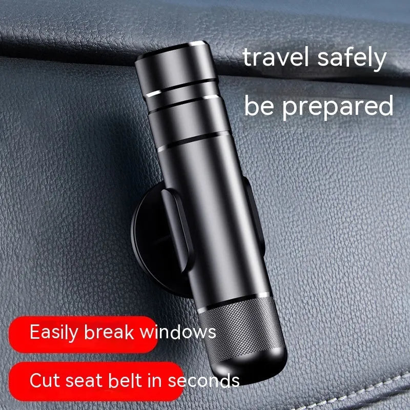 Aluminium alloy car safety hammer with test glass, medium 20mm by 88mm size