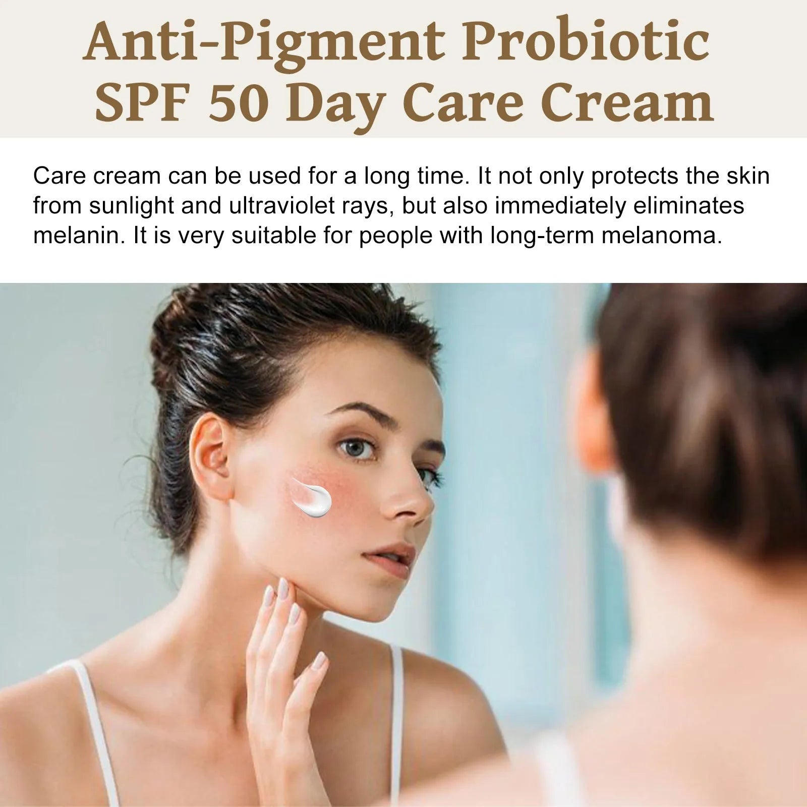 50g tube of probiotics brightening protective cream with vitamin C and mineral protection