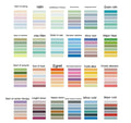 Six rolls of 9mm wide solid colour washi tape for 24 solar terms, made from and paper.