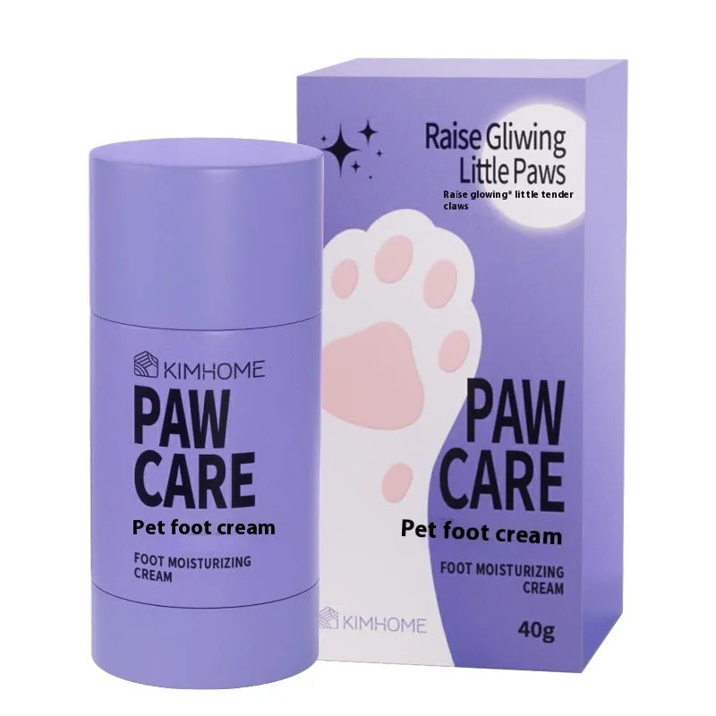 40g pet foot cream container with claw balm for cat and dog claw lubrication using Brazil palm wax