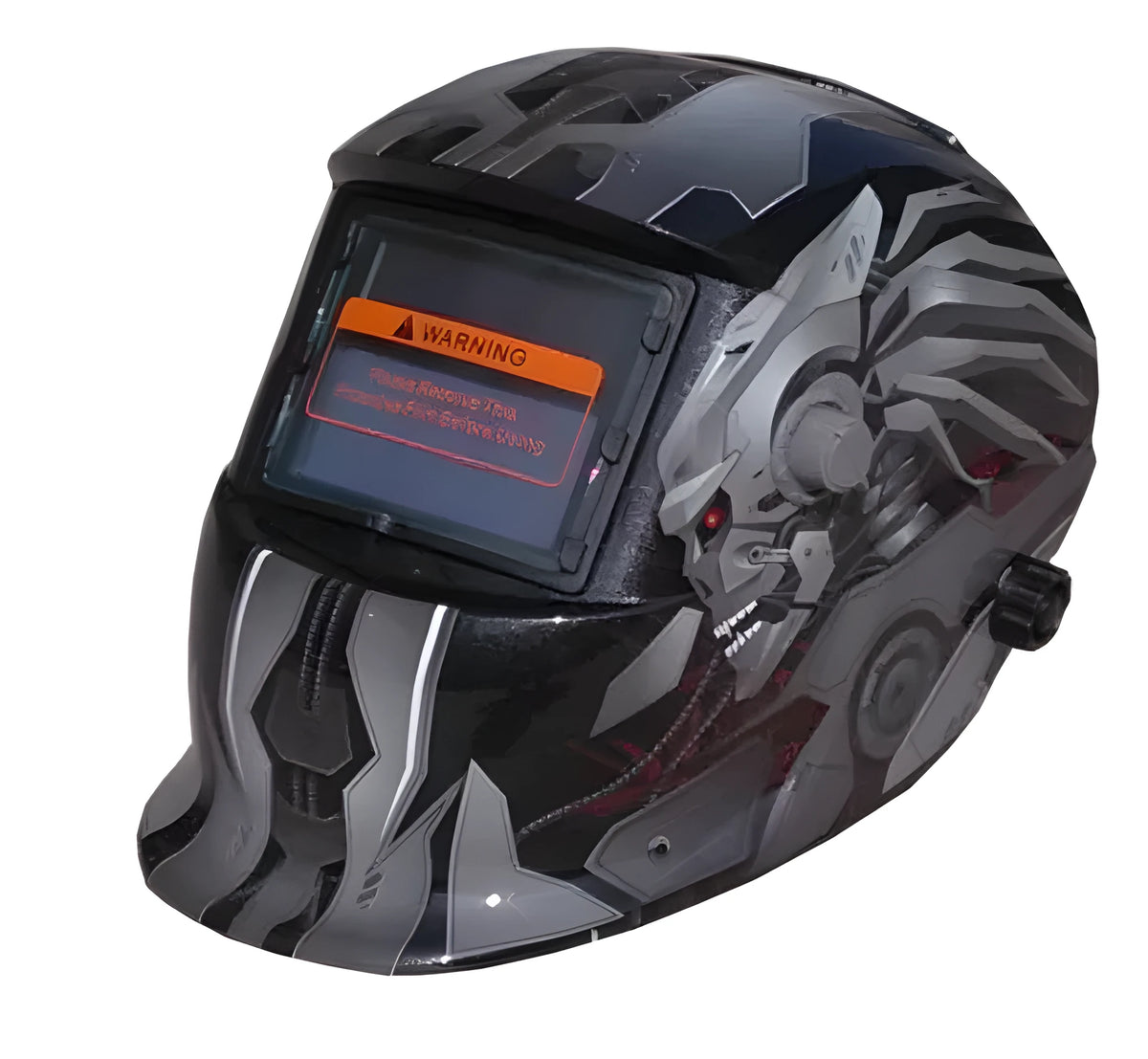 LCD solar auto-darkening welding mask with lightweight helmet and adjustable head straps for welding eye and face protection
