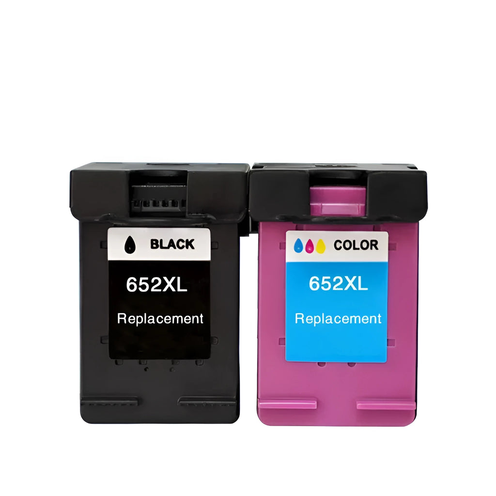 HP Deskjet compatible black and colour ink cartridge set, refillable design