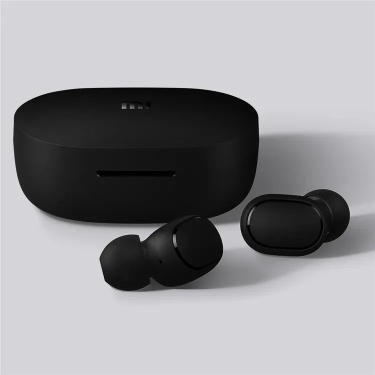 Redmi AirDots 2 black true wireless headphones with charging case and three ear tip sizes