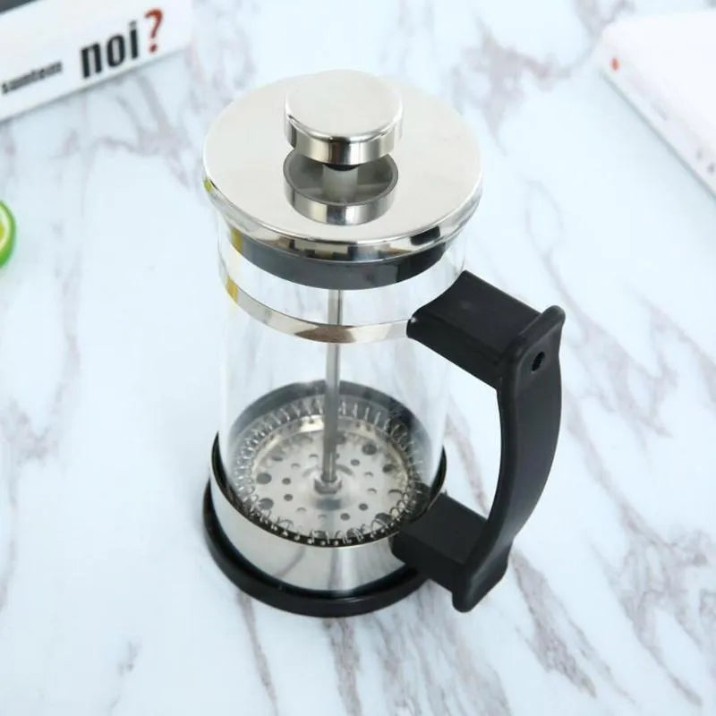 350ml manual coffee dripper kit with stainless steel filter and glass carafe
