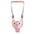 Baby walking harness belt in cotton with adjustable lift and pull functions for toddler walking practice