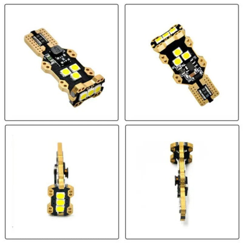 T15 automotive reverse light bulb with white 6000K colour temperature and PVC housing for 12V car systems