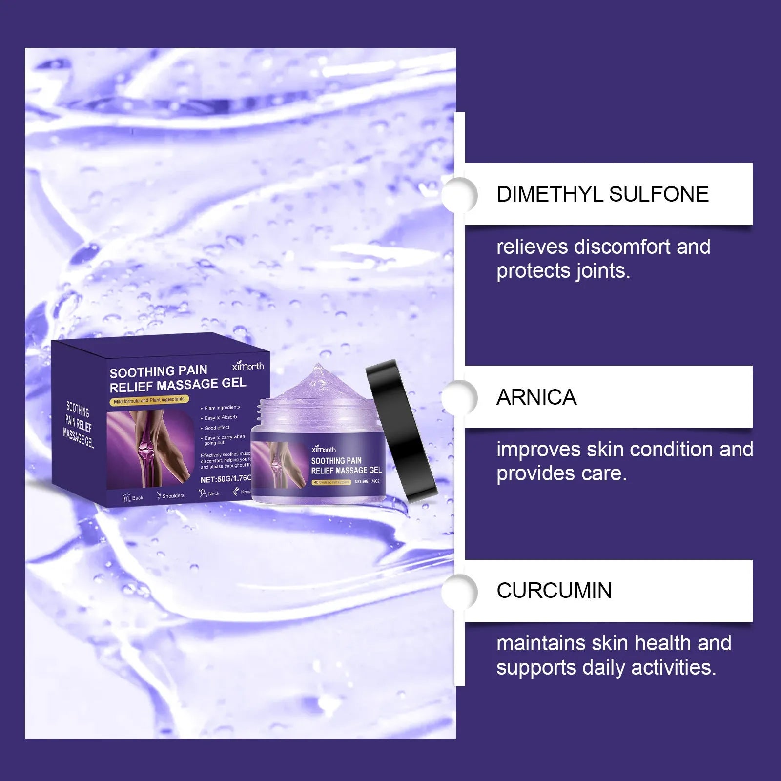 50g tube of Apply Body Joint Care Gel for joint discomfort relief