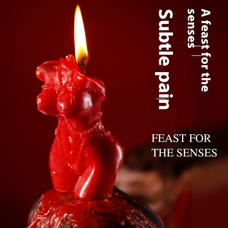 9i Smsexy Props low-temperature soy wax candle in Rose Red, Spring Pink, or Lilac Purple for wax play