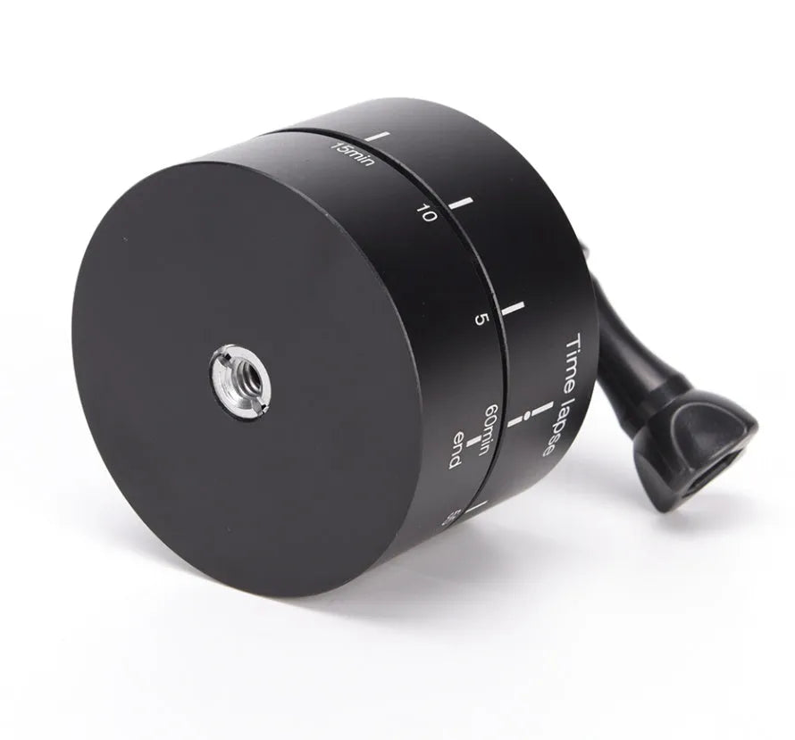 Lapse 360 degree auto rotate camera tripod head base for GoPro SLR iPhone compatibility
