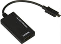Black DisplayPort to HDMI adapter with a short 12cm cable for connecting PCs to monitors.