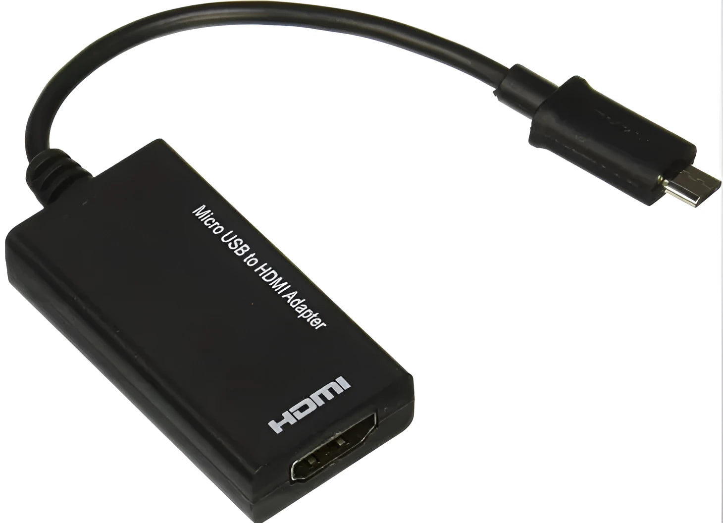 Black DisplayPort to HDMI adapter with a short 12cm cable for connecting PCs to monitors.