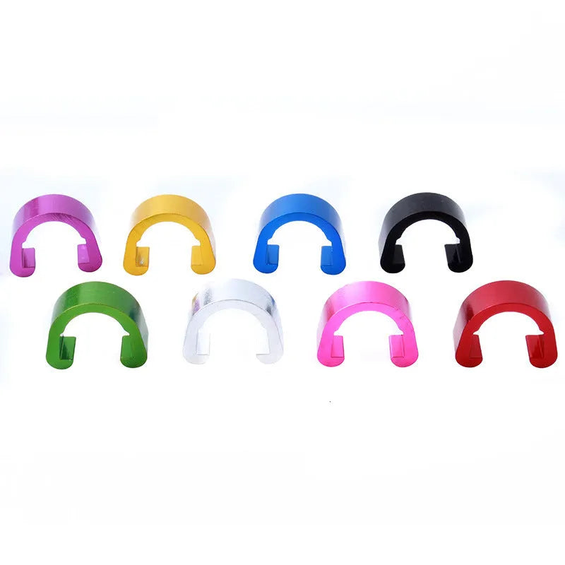 Aluminium alloy C-shaped buckle measuring 10.2x13x5mm in eight colour options