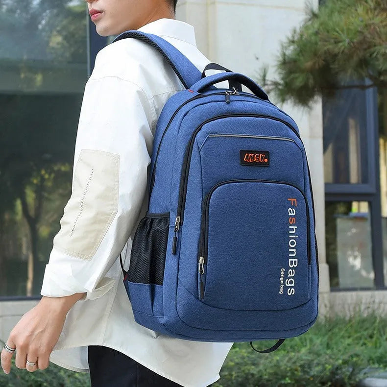 Fashion backpack in black with double-connector straps, 20L capacity, and multiple internal compartments for organisation.