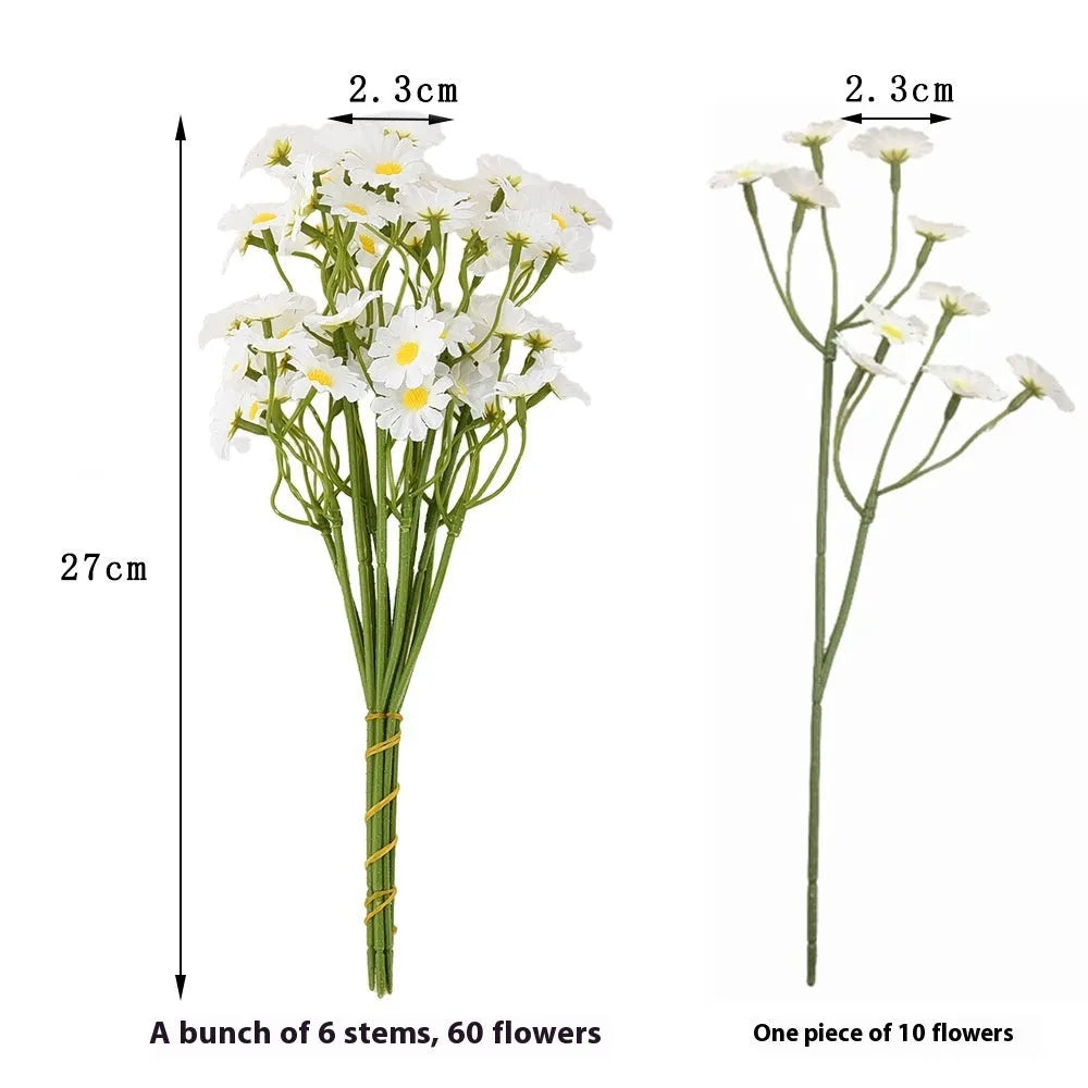 Beige silk chrysanthemum artificial flower bouquet arrangement for wedding and photography use