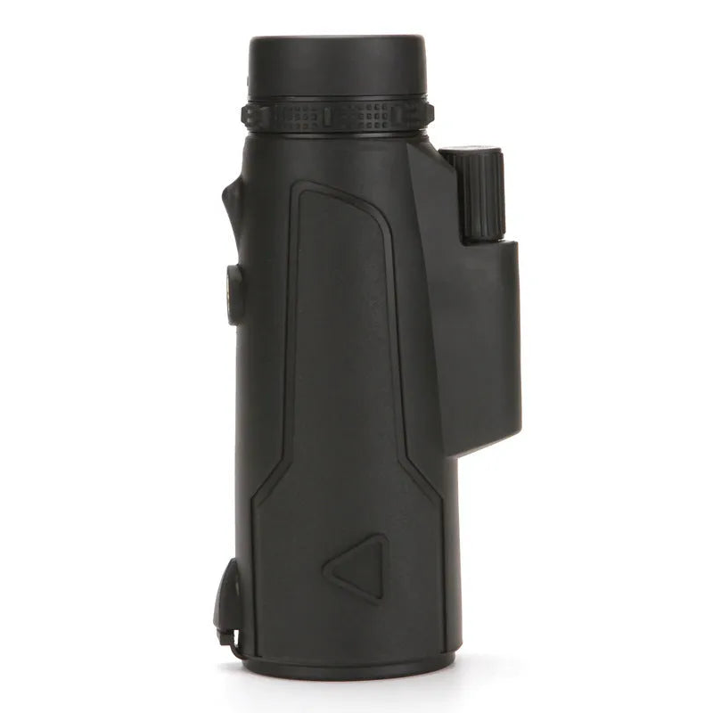 Black 20x50 monocular telescope with 12x magnification for outdoor observation.