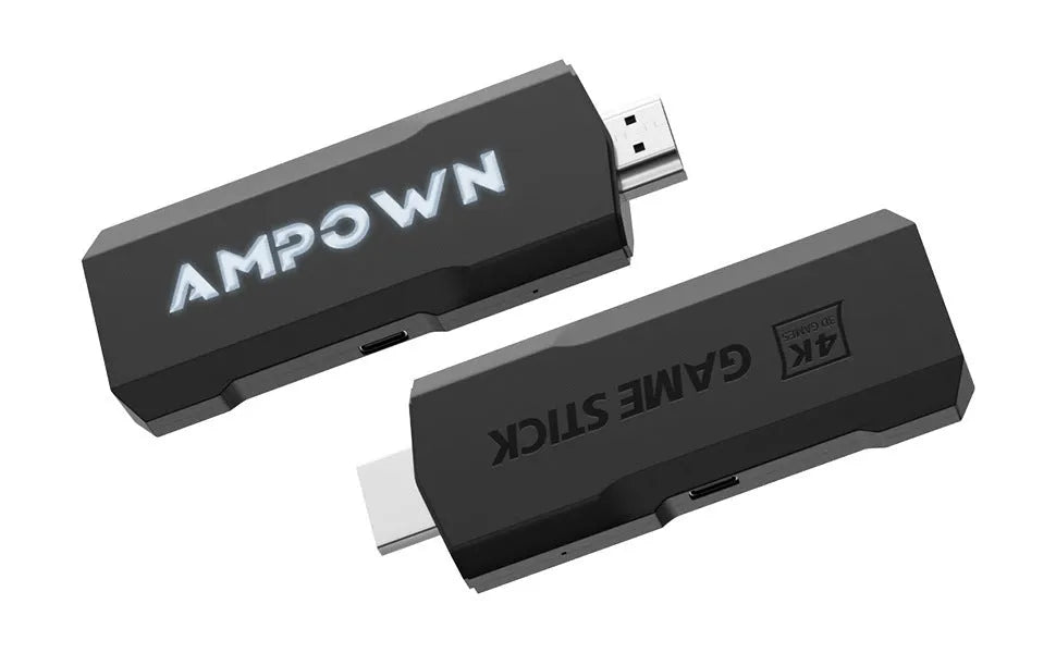 HD Home TV Game Console showing compact 16cm design with wireless controller and HDMI cable