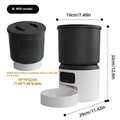 4 litre capacity smart pet feeder with WiFi and optional rotatable camera on a kitchen counter