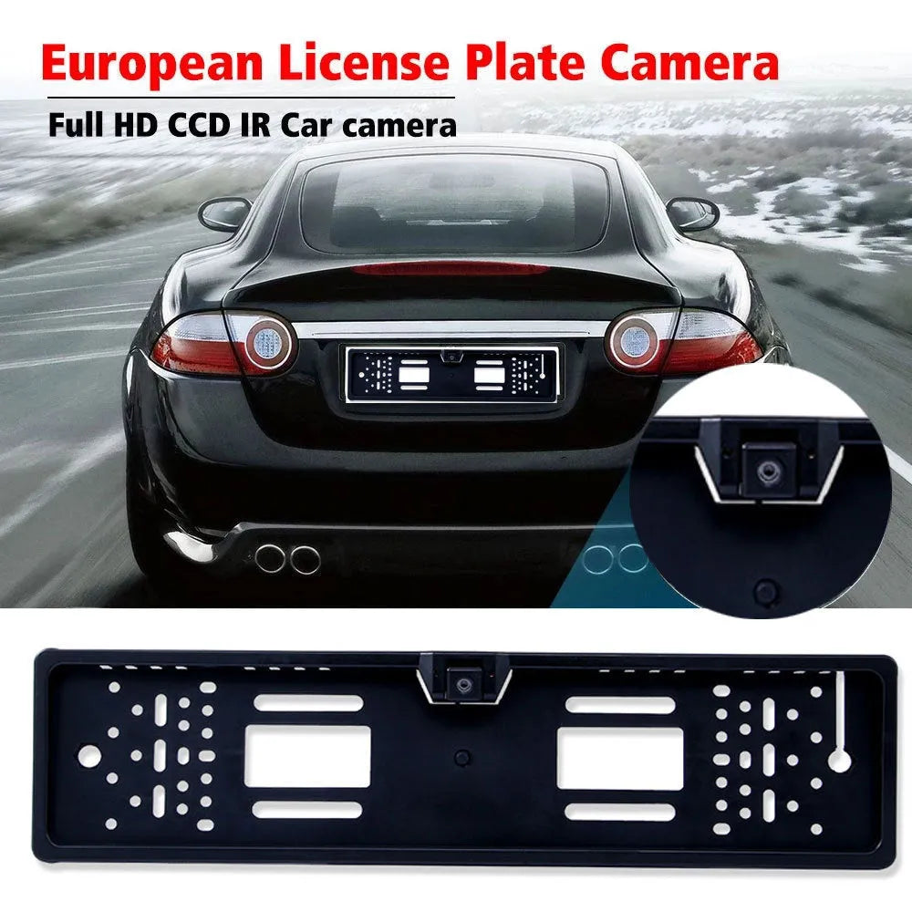 HD wireless WiFi reversing camera license plate frame with night vision, 150° wide angle, IP67 waterproof