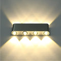 Modern LED corridor aisle lamp with aluminium shade measuring 180mm length