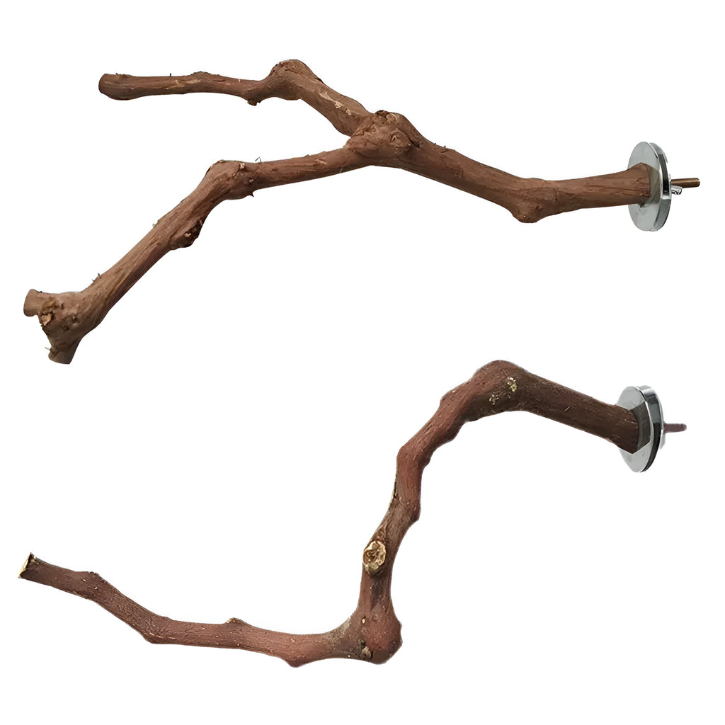 Natural grape wood parrot stand pole for bird cage, random vine shape perch for parrots and parakeets