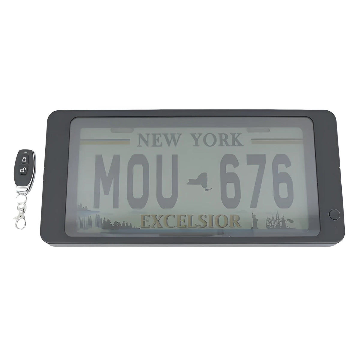 American standard iron license plate frame, 36 x 17cm, with wireless atomization, single frame
