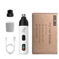 Pet automatic nail piercing device with LED display and dust collection for dog grooming