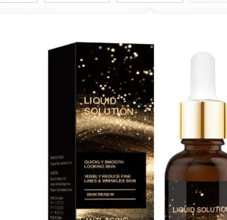 30ml facial moisturising solution bottle with 9cm height, containing glycerin and hyaluronic acid for delicate skin care