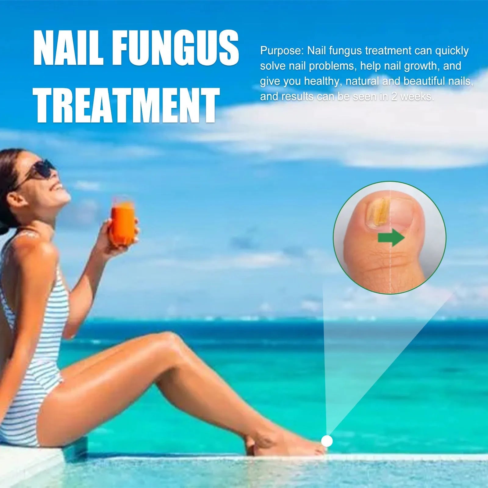 30ml tea tree oil nail repair solution bottle for thickened hand and foot nails
