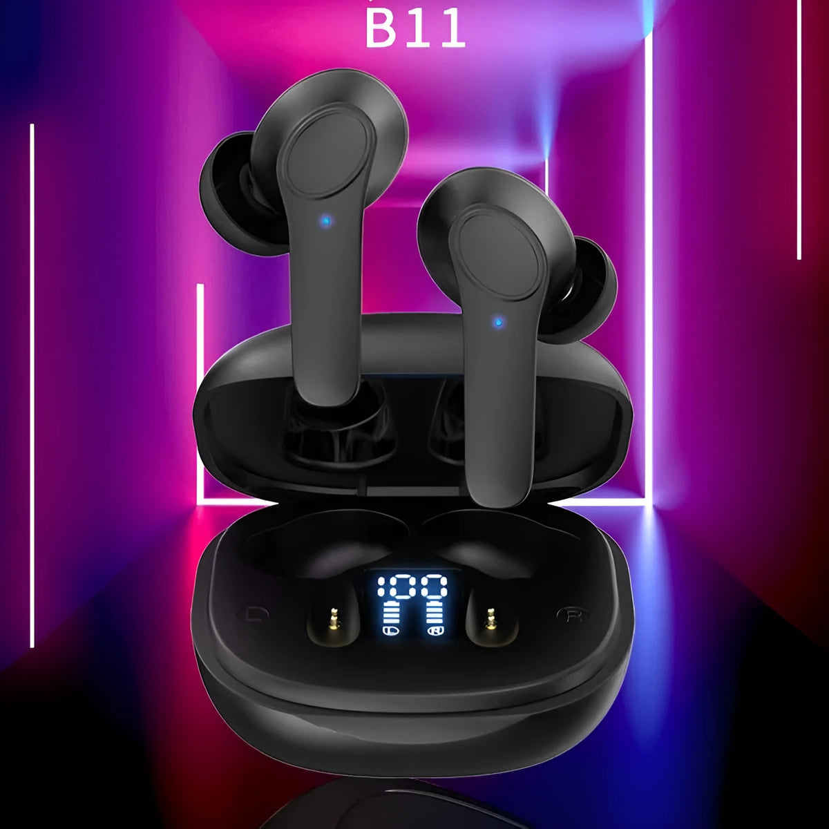 Wireless Bluetooth-compatible in-ear translation earphone in white or black ABS with touch control