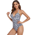 Women's backless one-piece swimsuit in European style with polyester lining