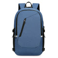 Oxford cloth computer backpack with 20-35L capacity showing grey colour option and organisational compartments