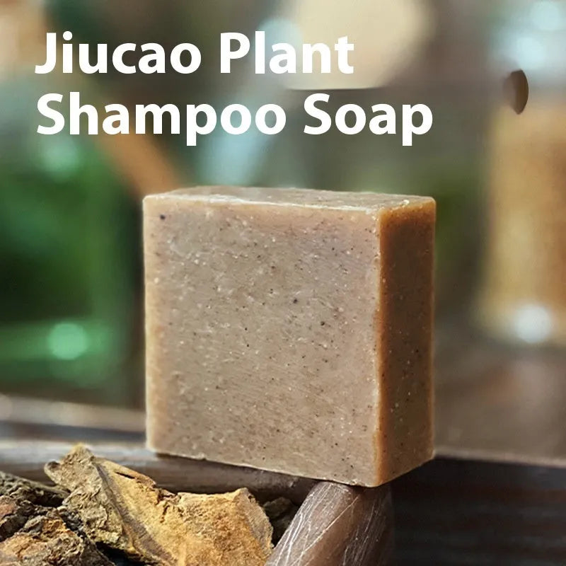 72g silicone-free nine grass shampoo soap bar produced using cold process method