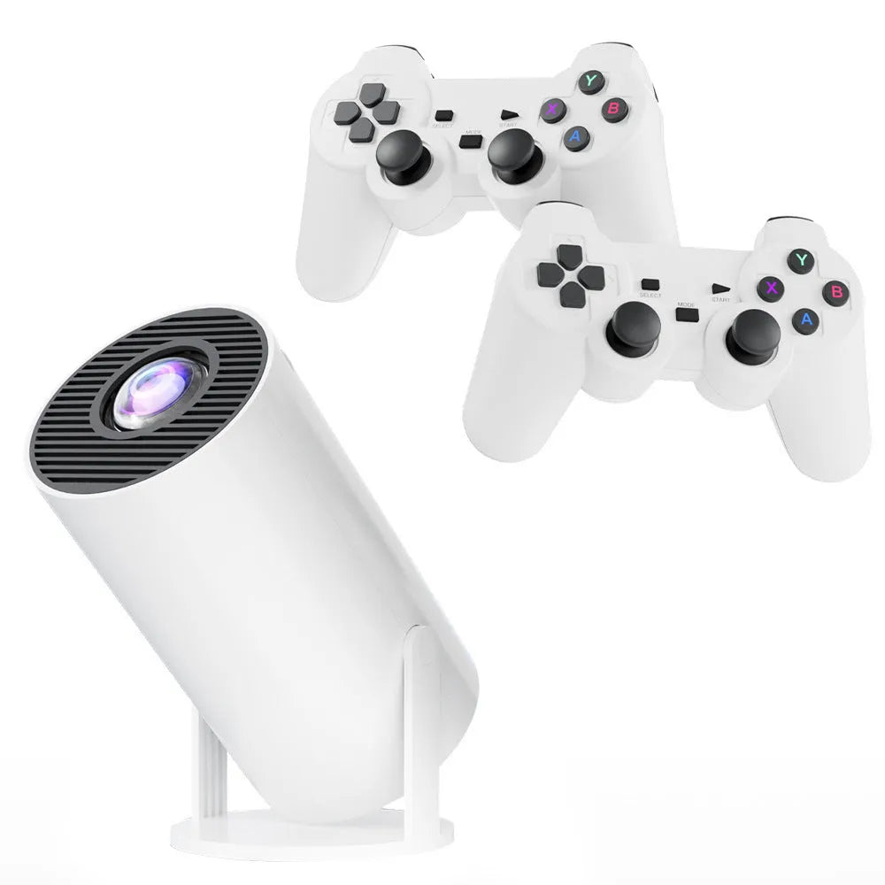 M300MAX portable home projection game machine in red or white box with carrying handles.