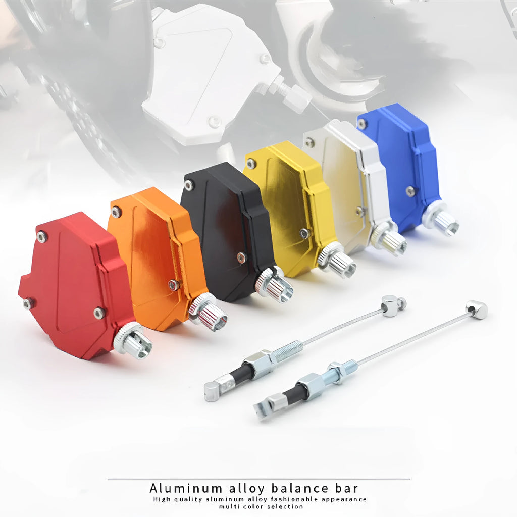 Motorcycle clutch labour-saving box modification kit in aluminium alloy shown in multiple colour options.